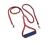 KALLORY Laisse Double Couleur Aléatoire avec Poignée en Nylon Robuste pour Chien Attache Solide et Confortable, pour Deux Petits Chiens en Promenade