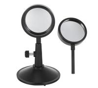 KALLORY Lentille Concave et Convexe Optique avec Support en Plastique Noir pour Enseignement Physique, Kit Éducatif Léger pour Étudiants et Cours Scientifiques