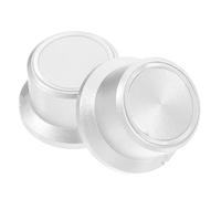 KALLORY Lot De 2 Boutons De Commande Potentiomètre En Plastique Transparent Pour Axe 6 Mm, Boutons Contrôle Du Volume Pour Mélangeur Audio, Amplificateur, Pièces D'instrument