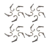 KALLORY Lot de 20 Crochets Muraux Vintage en Alliage de Zinc Bronze, Crochets Décoratifs Mini pour Suspendre Paquet et Chapeau, Installation Murale Facile, Gain de Place pour Petits