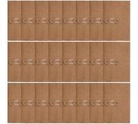 KALLORY Lot de 30 Enveloppes Vintage en Papier Kraft, Résistantes et Anti-perte, pour Invitations D'anniversaire et Correspondance Élégante