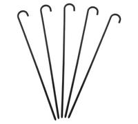 KALLORY Lot de 5 Baguettes de Scène Noires Légères Poignée Confortable, Baguettes de Costume pour Performances et Fêtes d'halloween