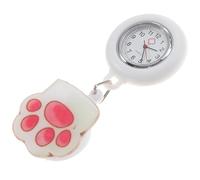 KALLORY Montre Infirmière à Clip en Quartz Blanc Design Charmant, Facile à Laver, pour Médecins et Soignants en Milieu Médical