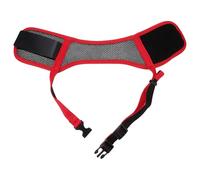 KALLORY Muselière pour Chien en Nylon Rouge Réglable, Protège-Gueule Pratique Empêchant Les Aboiements et Morsures, pour Usage Extérieur