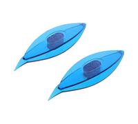 KALLORY Navette en Plastique Bleue pour Frivolité 2pcs Design Ergonomique Résistante la Déformation pour Artisanat Manuel et Tissage DIY