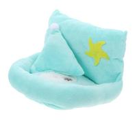 KALLORY Nid pour Chambre ou Sol en Peluche Vert Lit Chaud et Douillet Confortable et Chaleureux pour Petit Rongeur et Chinchilla