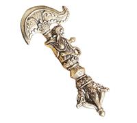 KALLORY Ornement De Broche De Diamant Charmes Feng Shui Artisanat Pilon Décoratif Pendentif Phurba Décoration Miniature Métier Pilon Vajra Décor Rétro Ornements D'amour Laiton