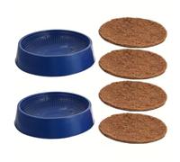 KALLORY Petit Nid D'oiseau en Plastique Résistant à l'usure, Coussin de Nidification Compact pour Pigeons et Oiseaux, Offre Espace de Jeu et Sommeil la Maison Extérieur