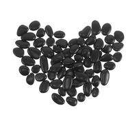 KALLORY Pierre à Steak Chaude Naturelle en Galets de Cuisson Noirs en Cobblestone 1kg pour Cuisson Polyvalente et Entretien Facile, pour Grillades et Repas en Intérieur