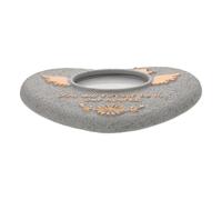 KALLORY Pierre Tombale pour Animaux de Compagnie Monument Funéraire pour Animaux de Compagnie en Ciment, Cœur, Légère, Solide, pour Voyage et Cimetière