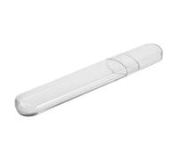 KALLORY Plastic Small Tube Organizer for Eyelash Tweezers and Dolphin Clips Transparent Travel Storage Case for Beauty Tools