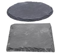 KALLORY Plateforme pour Tortues D'aquarium en Roches Noires 2pcs Multi-Fonctionnelle et Résistante pour Terrarium de Reptiles et Aquarium