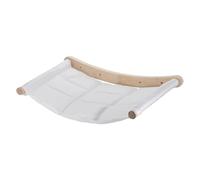 KALLORY Pont pour Chats Mural Hamac, Support Stable, Bois Blanc