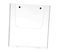 KALLORY Présentoir Mural en Acrylique Transparent pour Brochures A4, Organisateur de Documents Moderne et Simple, pour Bureau ou Maison