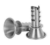 KALLORY Presse-agrumes et 2pcs en Acier Inoxydable Manuel Poignée Ergonomique Compact pour Citron et Orange Cuisine Pique-niques en Extérieur