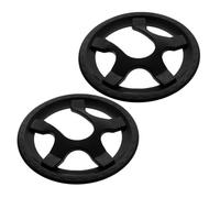 KALLORY Protège-Plateau Vélo 2pcs en Plastique Noir 5 Trous pour Manivelle Vélo Montagne Facile à Installer Accessoire Robuste