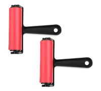 KALLORY Rouleau Diamant 2pcs en Plastique et Caoutchouc Poignée Ergonomique, Outil de Peinture Solide pour Impression et Pointage Précis en Loisirs Créatifs