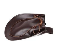 KALLORY Sacoche Ceinture Médiévale en PU Marron pour Hommes, Bourse Carrée Renaissance Polyvalente et Pratique, pour Fête Renaissance ou Événement Viking