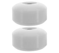 KALLORY Set de de Skateboard Faciles à Remplacer Lot de 2 en PU Blanches Absorption des Chocs pour Skateboard et Trottinette en Usage Quotidien et Street Skate