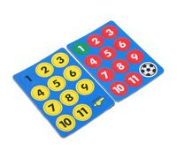 KALLORY Set de Pièces Magnétiques Rondes Accessoires Polyvalents pour Entraînement et Ajustement pour Tableau de Coaching Football en PC en Salle de Classe
