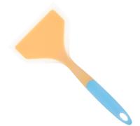 KALLORY Spatule Ménagère en Silicone Jaune, Grosse Taille, Résistante la Chaleur et Antiadhésive, pour Cuisiner Poissons et Omelettes Facilement