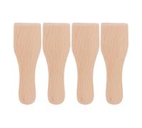 KALLORY Spatules Robustes Multifonctions Ensemble de 4 pour Spatules en Bois de Hêtre pour Étaler le Beurre et Outils Pratiques Cuisine, Pâtisserie Cuisson Pizza et Gâteau