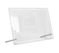 KALLORY Tableau D'écriture en Acrylique Transparent pour Bureau, Tableau Blanc Effaçable à Sec, Planche pour Écrire, pour Organiser les Plannings Hebdomadaires