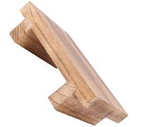 KALLORY Tabouret en Bois Naturel Marchepied Multifonction pour Chambre d'Garçon et Filles, Repose-Pieds de Salon et Escabeau de Chevet Mobile