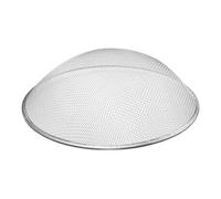 KALLORY Tamis à Mailles Rondes en Fer Argenté Cuisine, Accessoire Stable de Filtration pour Légumes et Thé, pour Usage Domestique