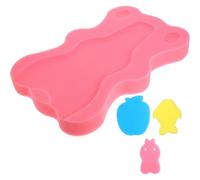 KALLORY Tapis de Bain Absorption d'eau Élevée Design Ours Cartoon pour Bébé en Éponge et Antidérapant, Coussin de Confortable Rose Plusieurs Styles pour -nés Plusieurs Styles