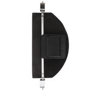 KALLORY Tapis D'entraînement Pratique Silencieuse pour Batterie en Caoutchouc Noir, Pad Sourdine Polyvalent et Facile à Placer Grosse Caisse