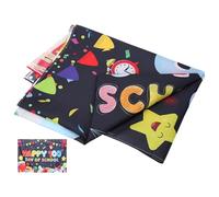 KALLORY Toile de Fond de Fête en Polyester Multi-Usage Couleurs Réalistes pour Décoration Murale du 100e Jour D'école et Décor Photo Scolaire Simple et Élégant