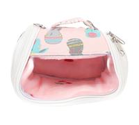 KALLORY Transporteur pour Hamster, de Voyage pour Hamster, en Tissu Rose, Chaud et Confortable, Ne Se Déforme Pas Facilement, pour Stockage de Petits Animaux et Voyage, pour Sugar Glider,