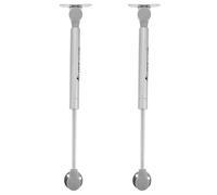 KALLORY Vérins à Gaz Argenté Installation Simple 2 Pièces Support Ascenseur Tige Pneumatique en Crs et Abs Contrôle Tampon pour Meubles et Armoires