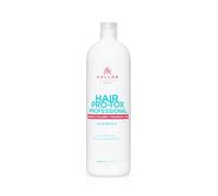 Kallos Cosmetics Pro-tox Hyaluronic Keratin Shampoo For Damaged Hair, 1L | Pro-Tox professional shampoo with keratin, collagen and hyaluronic acid cleanses thin, dry and damaged hair for shine.