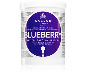 Kallos KJMN Professional Blueberry masque revitalisant pour cheveux secs, abîmés et traités chimiquement 1000 ml