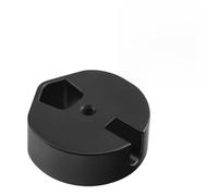 Kalokairi Adaptateur de trépied pour Starlink Mini, adaptateur fileté en alliage d'aluminium de 6,35 mm à 9,5 mm avec fixation à vis, compatible avec antenne satellite Starlink (noir)