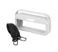 Kalokairi Coque en silicone pour Bose SoundLink Flex avec sac de rangement et cordon de serrage pour haut-parleur Noir/blanc