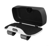 Kalokairi Support de lunettes de voiture pour visière, étui en plastique ABS portable conçu pour protéger et organiser les lunettes de soleil pendant la conduite (noir)
