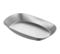 Kalokairi Vintage 304 Plaque en acier inoxydable pour camping, barbecue, dessert, extérieur, argent/doré, 25,5 x 16 x 3 cm, argent1