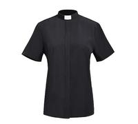 KaloKLU Chemise de prêtre pour Hommes, Chemise d'église catholique, clergé épiscopal, col Montant, prêtre missionnaire, prêtre Romain, Petit Haut