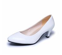 KaloKLU Femelle Pompes Nues Bouche Peu Profonde Femme Chaussures de Mode Bureau de Mariage Chaussures de fête de Mariage Dames Bas Talons Chaussures Femme Automne