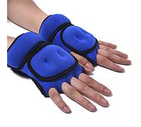 KaloKLU Gants lestés de 1 kg, sac de sable, gants d'entraînement avec support de poignet pour gym, boxe, tractions, cross training, respirant