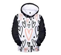 KaloKLU Hoodie Femmes Hommes Mode Chapeau Vêtements Hoodies Cœur Manteau Sport Chapeau Veste Sport Unisex Couples