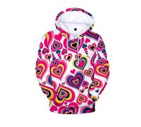 KaloKLU Hoodie Femmes Hommes Mode Chapeau Vêtements Hoodies Cœur Manteau Sport Chapeau Veste Sport Unisex Couples