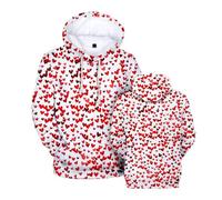 KaloKLU Hoodie Femmes Hommes Mode Chapeau Vêtements Hoodies Cœur Manteau Sport Chapeau Veste Sport Unisex Couples