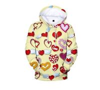 KaloKLU Hoodie Femmes Hommes Mode Chapeau Vêtements Hoodies Cœur Manteau Sport Chapeau Veste Sport Unisex Couples