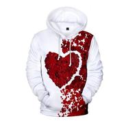 KaloKLU Hoodie Femmes Hommes Mode Chapeau Vêtements Hoodies Cœur Manteau Sport Chapeau Veste Sport Unisex Couples
