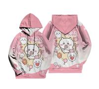 KaloKLU Hoodie Unisex Mâle Animé Chat Lapin Femelle Personnalité Impression 3D Homme Mode Loisirs Chapeau Vêtements Sport Veste Tops