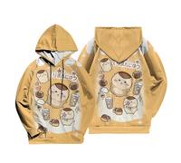 KaloKLU Hoodie Unisex Mâle Animé Chat Lapin Femelle Personnalité Impression 3D Homme Mode Loisirs Chapeau Vêtements Sport Veste Tops